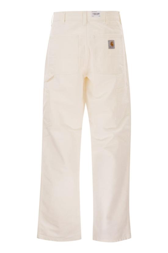  칼하트 WIP 디어본 캔버스 싱글 니 팬츠 I031497 D602 WHITE - CARHARTT WIP