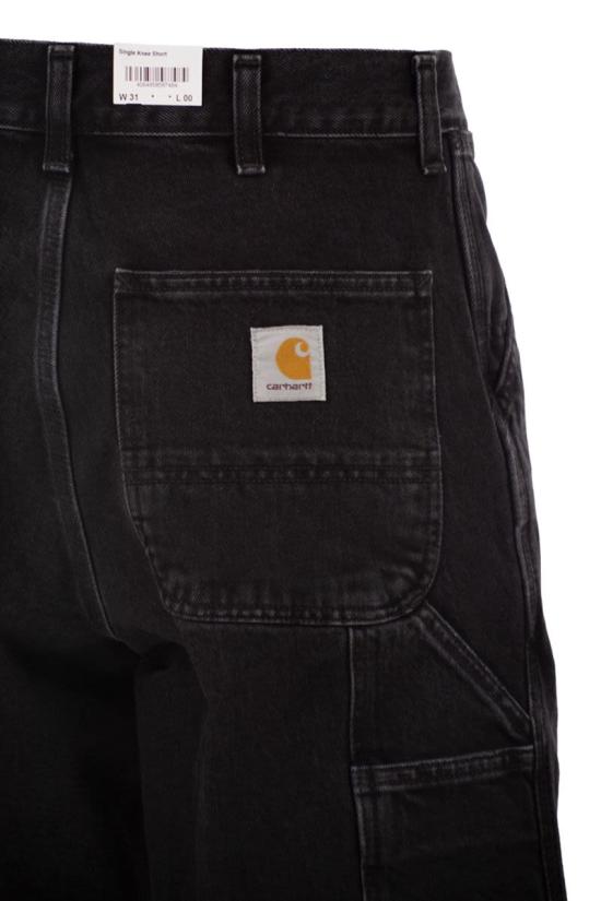  칼하트 WIP 스미스 데님 싱글 니 쇼츠 I032026 8906 BLACK - CARHARTT WIP