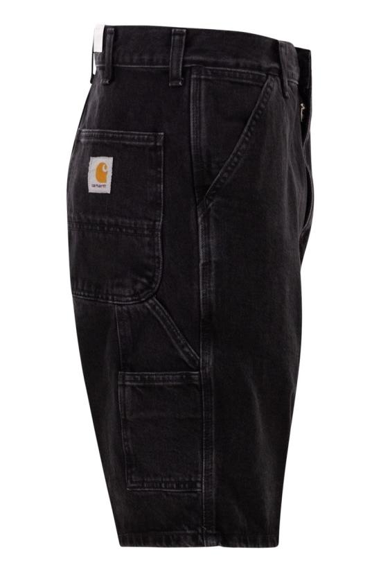  칼하트 WIP 스미스 데님 싱글 니 쇼츠 I032026 8906 BLACK - CARHARTT WIP