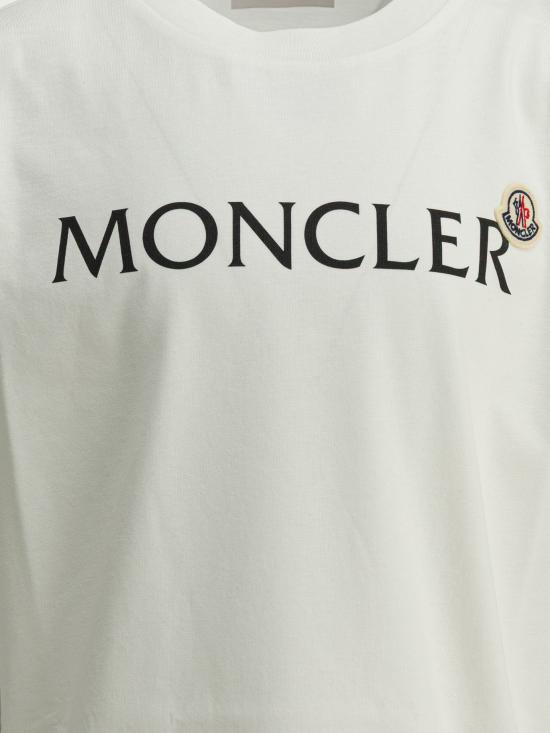 26SS [키즈] 몽클레어 티셔츠 8C00010K89AFV034 WHITE - MONCLER