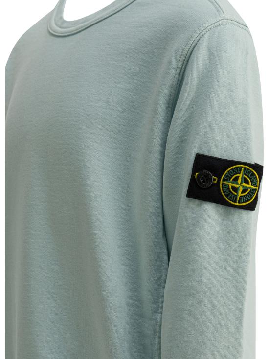 26SS [키즈] 스톤 아일랜드 니트/스웻셔츠 6100005S0040V0041 LIGHT BLUE - STONE ISLAND