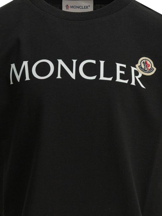 26SS [키즈] 몽클레어 티셔츠 8C00010K89AFV999 BLACK - MONCLER