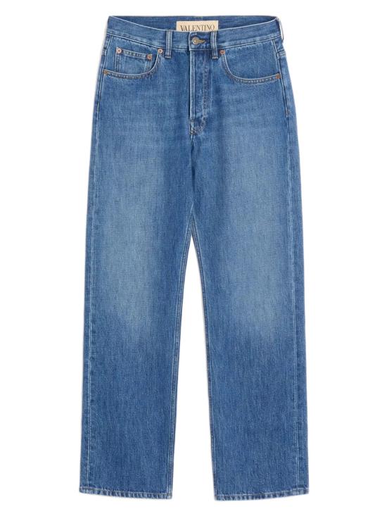 26SS 발렌티노 가라바니 스트레이트 팬츠 8V3DE05EB6M 558 BLUE