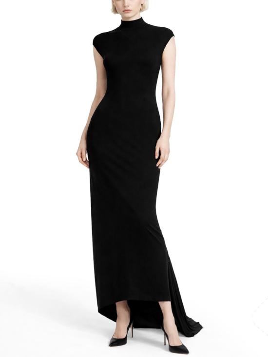 26SS 톰포드 미디 원피스 ABJ889 JEX188NAA BLACK - TOMFORD