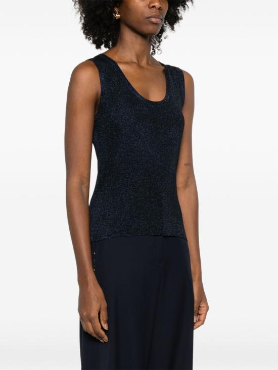 26SS 파비아나 필리피 반팔 티셔츠 MAD266F066D9625146 BLUE - FABIANA FILIPPI