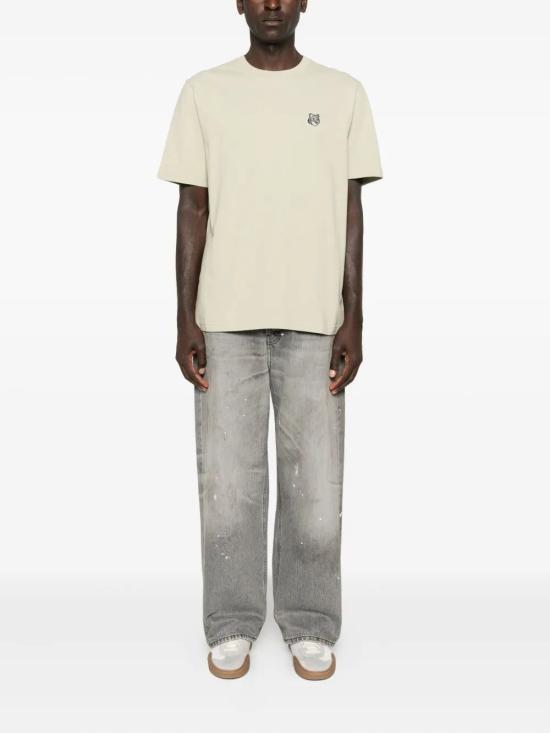 25FW 메종키츠네 폭스 헤드 컴포트 티셔츠 PM00108KJ7025 P129 STONEBEIGE - MAISON KITSUNE