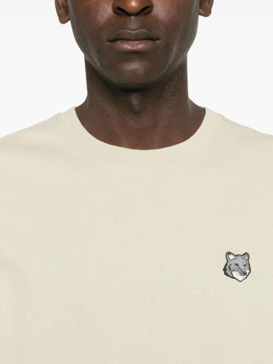 25FW 메종키츠네 폭스 헤드 컴포트 티셔츠 PM00108KJ7025 P129 STONEBEIGE - MAISON KITSUNE