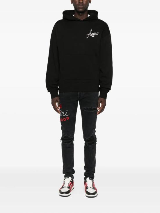 25FW 아미리 후드 티셔츠 AMJYHD1125 001 BLACK - AMIRI