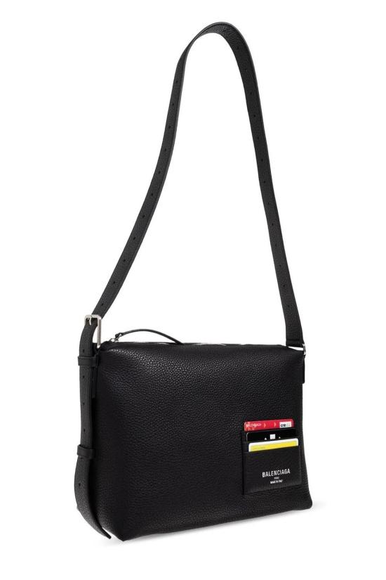 26SS 발렌시아가 크레딧 스몰 메신저백 8062662ABVZ 1000 BLACK - BALENCIAGA