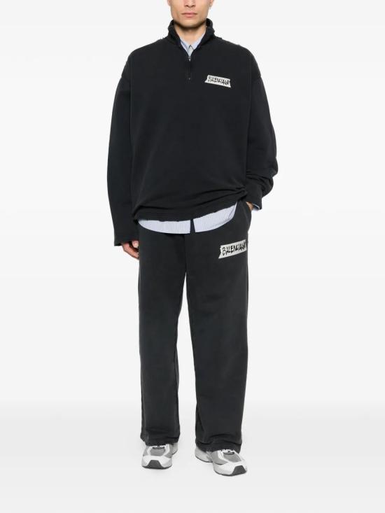 26SS 발렌시아가 스웨터 850438TTVL7 1041 FADEDBLACK - BALENCIAGA