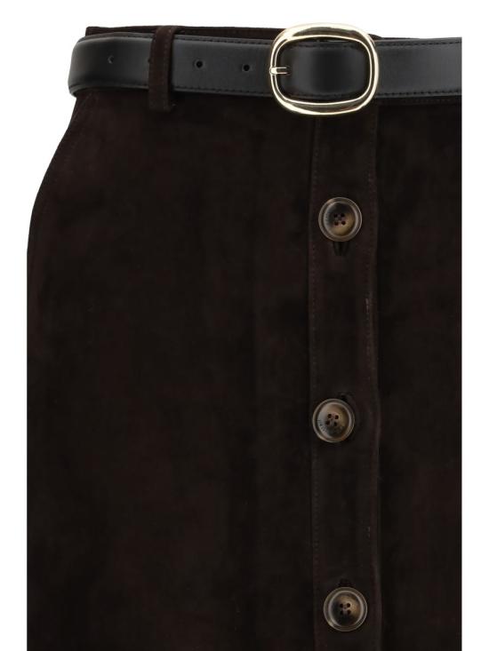 26SS 셀프 포트레이트 롱 스커트 RS26091MSKBR BROWN - SELF PORTRAIT