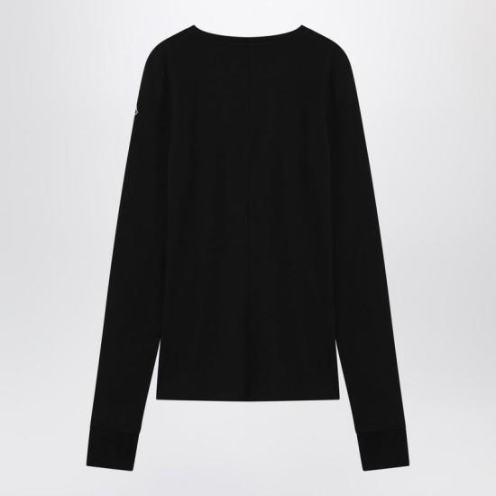 26SS 릭오웬스 몽클레어 스웨터 MU01F8D0189AHD S RICKO 999 Black - RICK OWENS MONCLER