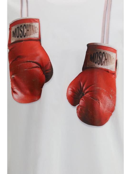 26SS 모스키노 반팔 티셔츠 261ZZA07230241 1001 WHITE - MOSCHINO