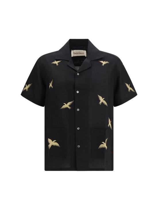 26SS 바지스트 긴팔 셔츠 BZPS26SR28012 0015 Black