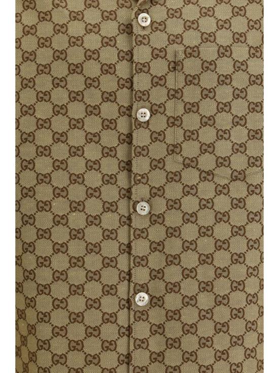 26SS 구찌 긴팔 셔츠 742707ZAM7G 2580 Beige - GUCCI