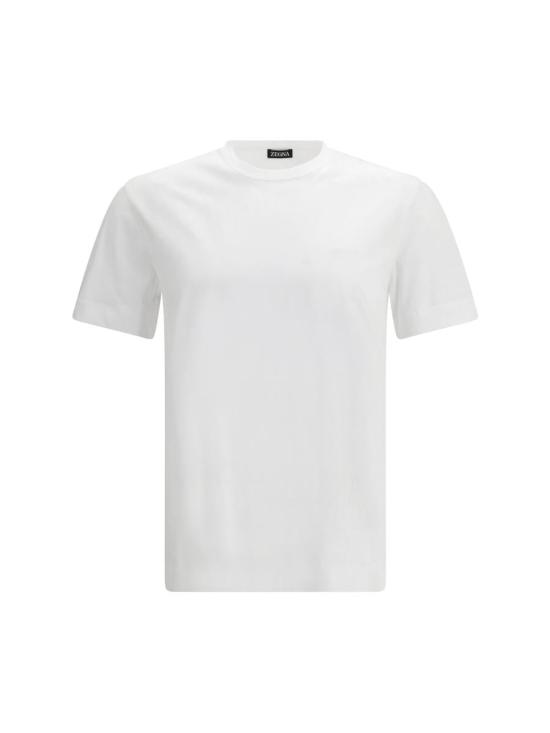 26SS 에르메네질도제냐 반팔 티셔츠 UH360A3H765N00 001 WHITE