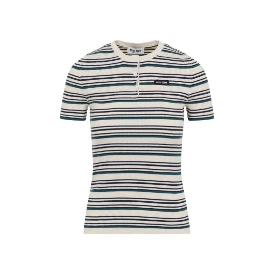 26SS 미우미우 스웨터 MML03YSOOO 1848 F0018 NATURALE - MIU MIU