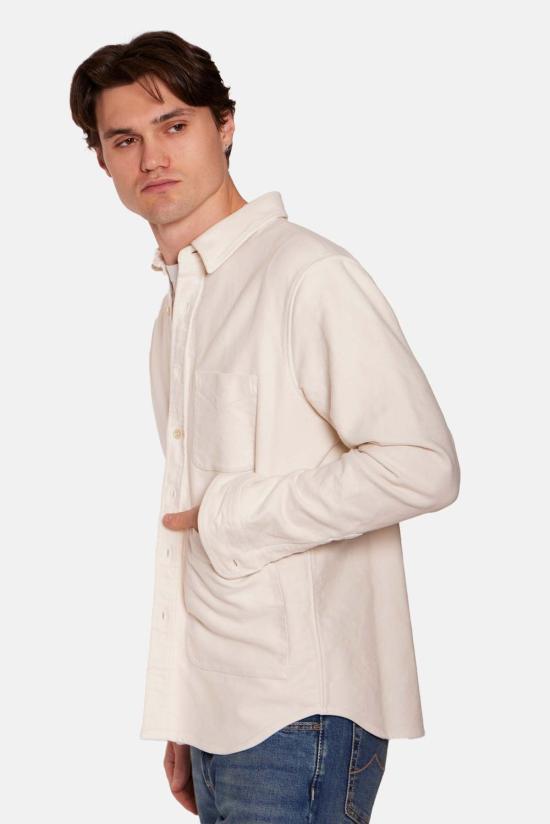  아스페시 긴팔 셔츠 헤비 트윌 오버셔츠 셔츠 아이보리 - ASPESI