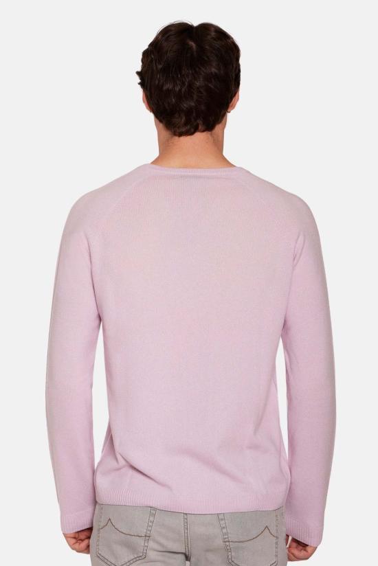  블루&크림 스웨터 포드 캐시미어 브이넥 - BLUE&CREAM