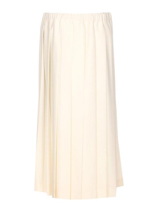 26SS 파비아나 필리피 미디 스커트 GND266F398D7540145 White - FABIANA FILIPPI