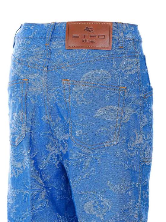 26SS 에트로 스트레이트 팬츠 WRNB000499TJEK7S9880 Blue - ETRO