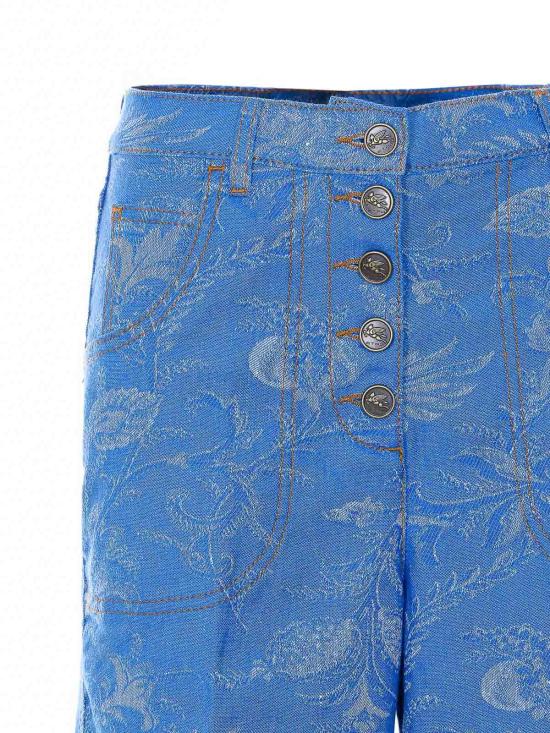 26SS 에트로 스트레이트 팬츠 WRNB000499TJEK7S9880 Blue - ETRO