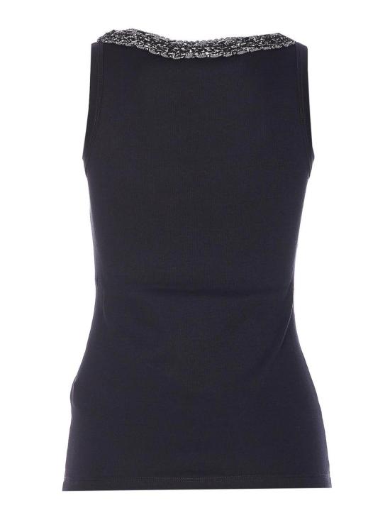 26SS 파비아나 필리피 민소매 티셔츠 JED266F602L9185146 Black - FABIANA FILIPPI