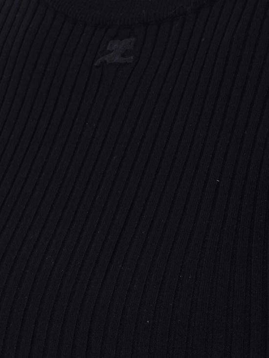 26SS 쿠레쥬 민소매 티셔츠 126MPU267FI00019999 Black - COURREGES