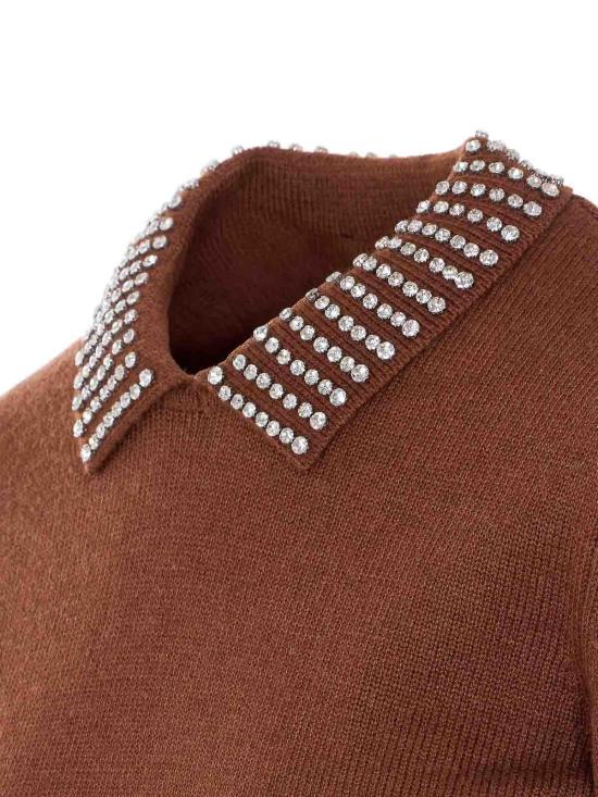 25FW 핑코 긴팔 티셔츠 105530A2S4L81 Brown - PINKO