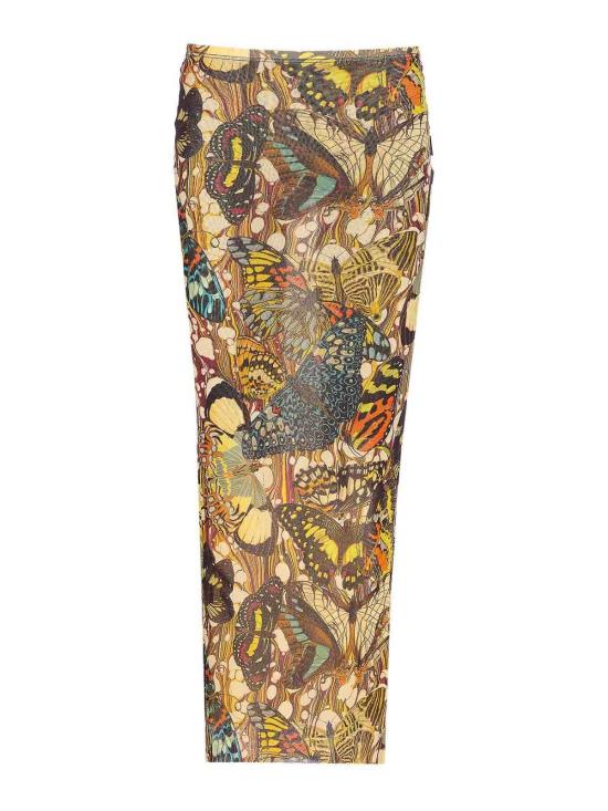 26SS 장 폴 고티에 미디 스커트 SK041M020P1090 Yellow