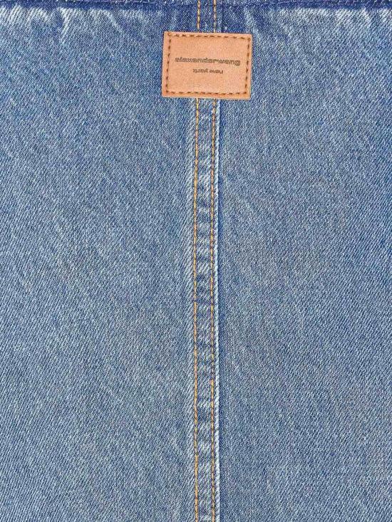 26SS 알렉산더 왕 미디 스커트 4DC1265958400C Blue - ALEXANDER WANG