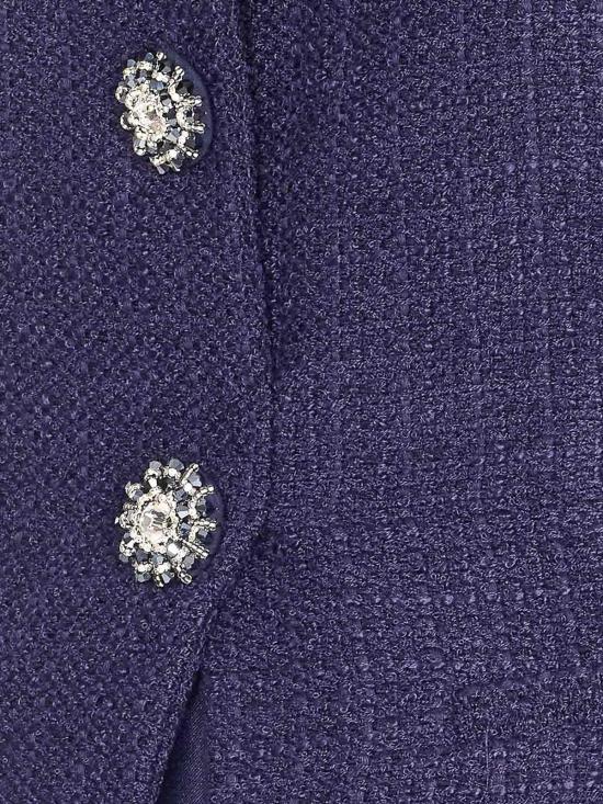 26SS 셀프 포트레이트 미디 스커트 161MNAVY Blue - SELF PORTRAIT