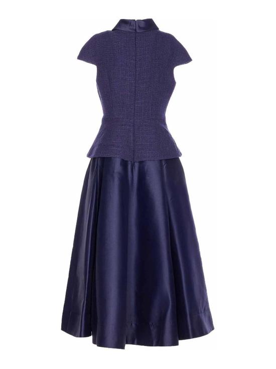 26SS 셀프 포트레이트 미디 스커트 161MNAVY Blue - SELF PORTRAIT