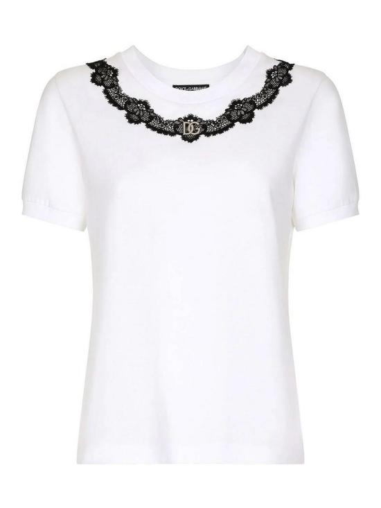  돌체앤가바나 반팔 티셔츠 F8T00ZG7H1ZW0800 White