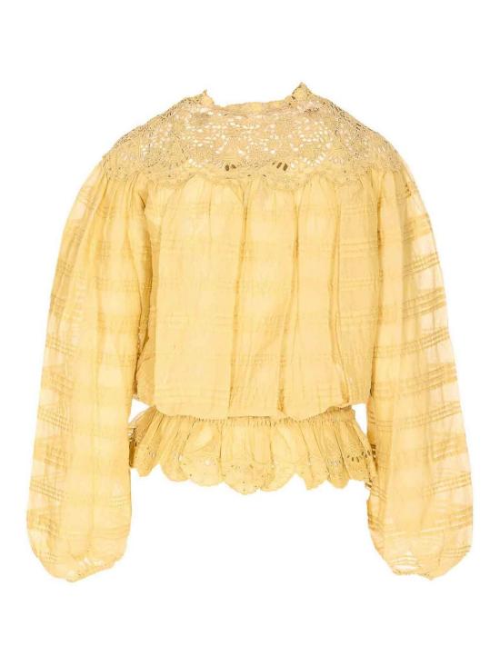26SS 이자벨마랑에뚜왈 셔츠 HT0767FAD1J05E10LC Yellow - ISABEL MARANT ETOILE