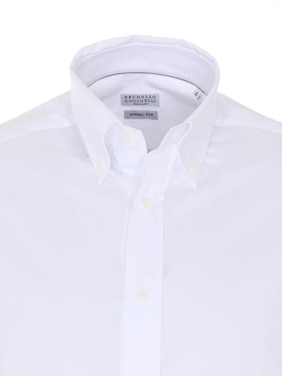 26SS 브루넬로 쿠치넬리 버튼다운 칼라 셔츠 MBUC40038C159 - BRUNELLO CUCINELLI