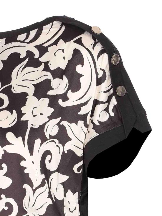 26SS 리우조 반팔 티셔츠 WA6437J6308P9553 Black - LIU JO