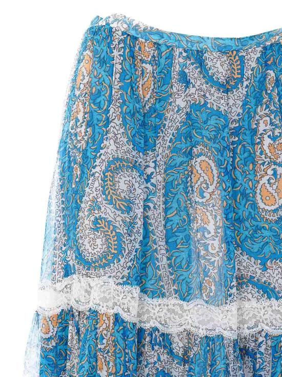 26SS 에트로 미디 스커트 WRFA018399SA1O1X0809 Blue - ETRO