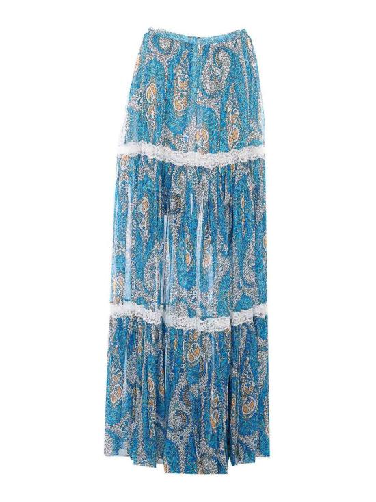 26SS 에트로 미디 스커트 WRFA018399SA1O1X0809 Blue - ETRO