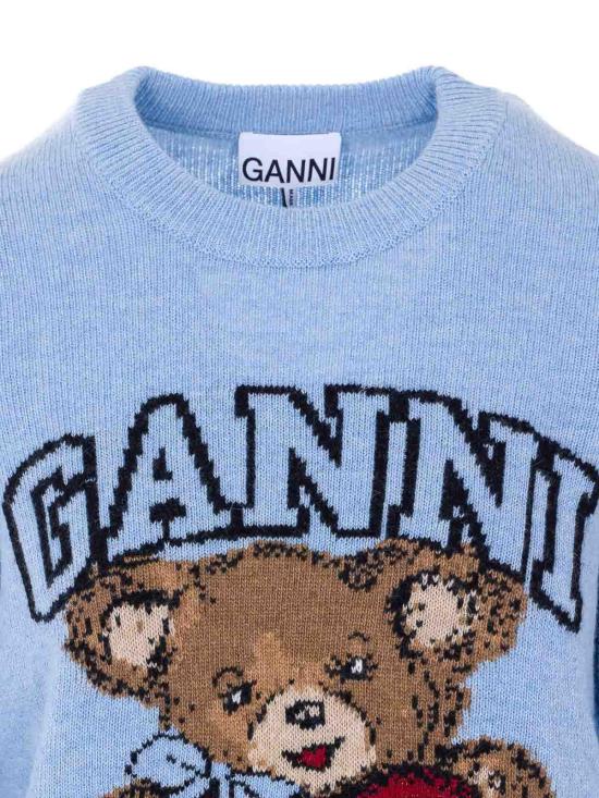 26SS 가니 긴팔 티셔츠 A1070047646 Blue - GANNI