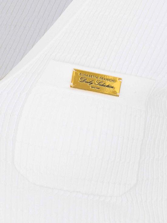  엘리자베타프랜치 민소매 티셔츠 MK86B61E2360 White - ELISABETTA FRANCHI
