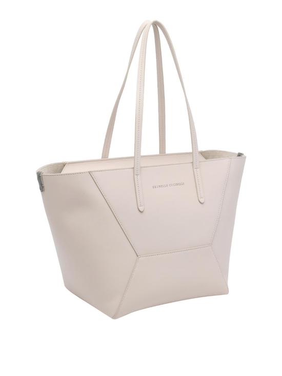 26SS 브루넬로 쿠치넬리 토트백 MBXAD2573C8905 White - BRUNELLO CUCINELLI