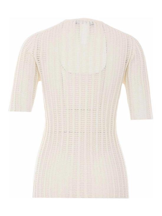 26SS 파비아나 필리피 반팔 티셔츠 MAD266F082D2900145 White - FABIANA FILIPPI