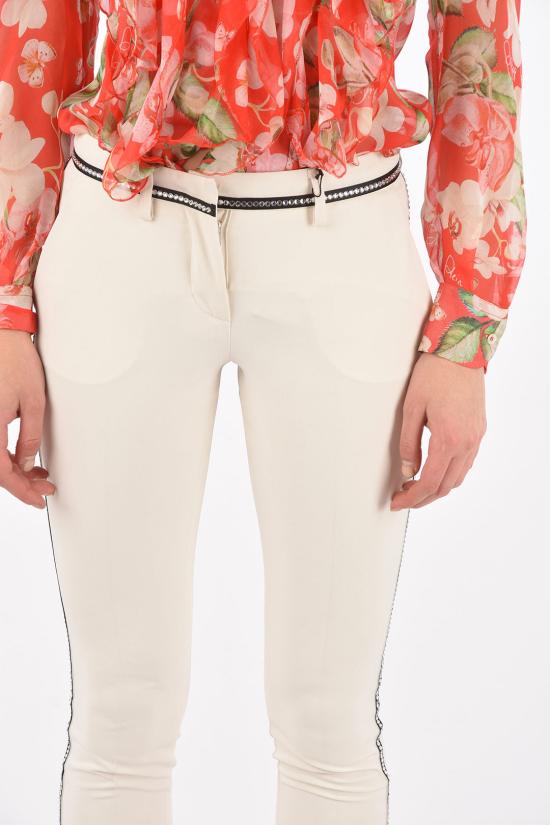  필립 플레인 스트레이트 팬츠 F18C WRT0411 PTE109N 01 White - PHILIPP PLEIN