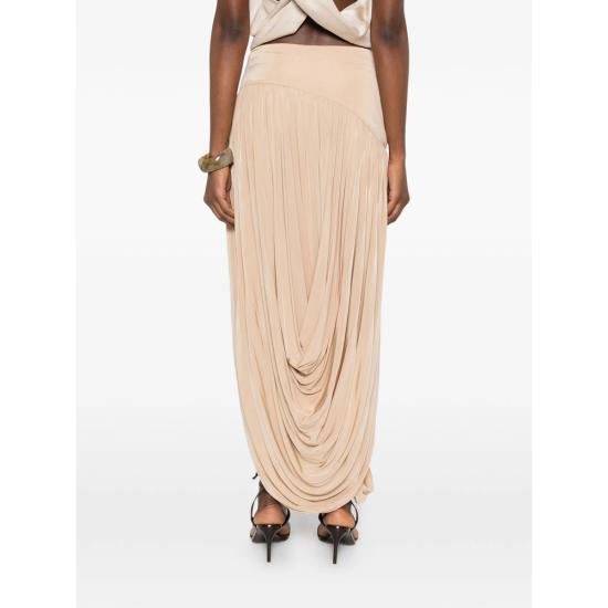 26SS 살바토레 페라가모 롱 스커트 13H492 0788180 BEIBI NEUTRALS - SALVATORE FERRAGAMO