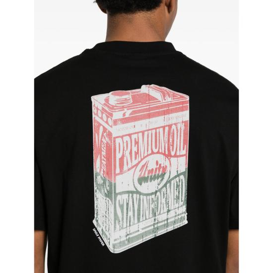 26SS 데일리 페이퍼 반팔 티셔츠 2610040 OIL CAN BLACK - DAILY PAPER