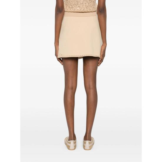 26SS 에르마노 설비노 숏 스커트 D482O353ROWQ 61324 NEUTRALS - ERMANNO SCERVINO