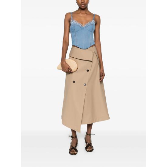 26SS 에르마노 설비노 블라우스 D482L374APUEC 73933 BLUE WHITE - ERMANNO SCERVINO