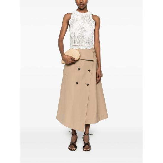 26SS 에르마노 설비노 블라우스 D482L327APEQV 10602 WHITE - ERMANNO SCERVINO