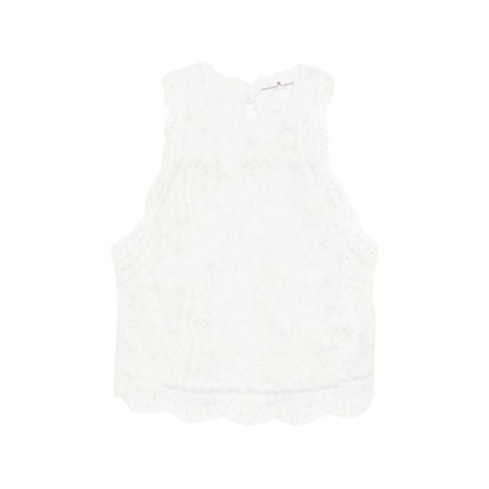 26SS 에르마노 설비노 블라우스 D482L327APEQV 10602 WHITE